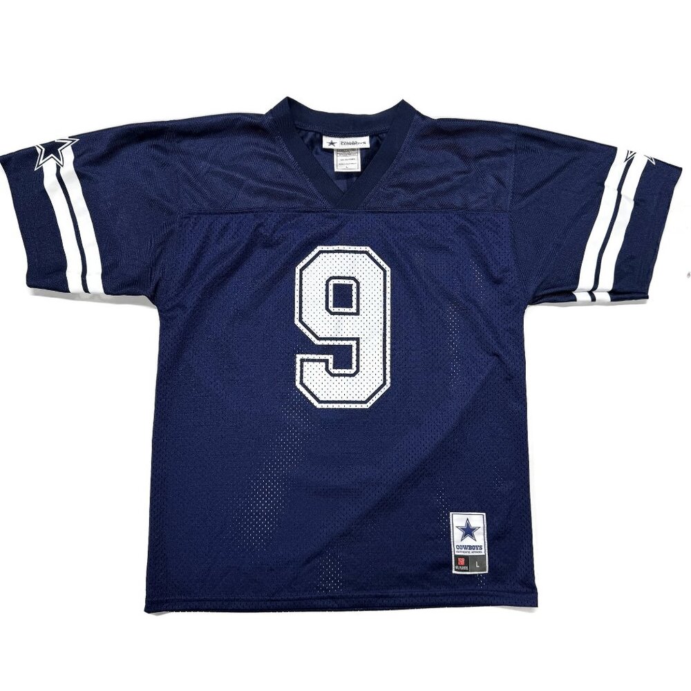 Dallas Cowboys Authentic Tony Romo #9 Jersey Youth‎ Large Blue